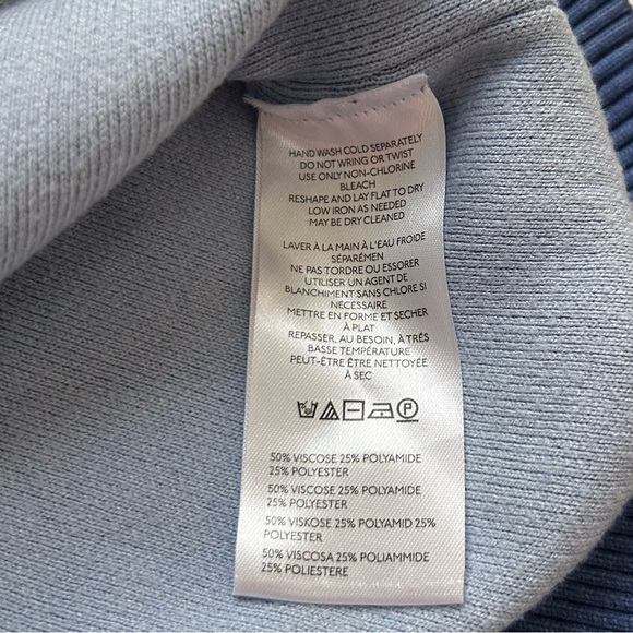 The Oaklyn Cozy Crew-Neck Sweatshirt by Pilcro - Small - Blue - Picture 5 of 6